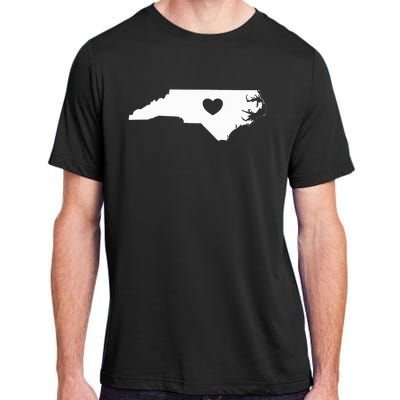 North Carolina Heart State Silhouette Adult ChromaSoft Performance T-Shirt