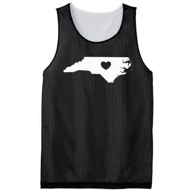 North Carolina Heart State Silhouette Mesh Reversible Basketball Jersey Tank