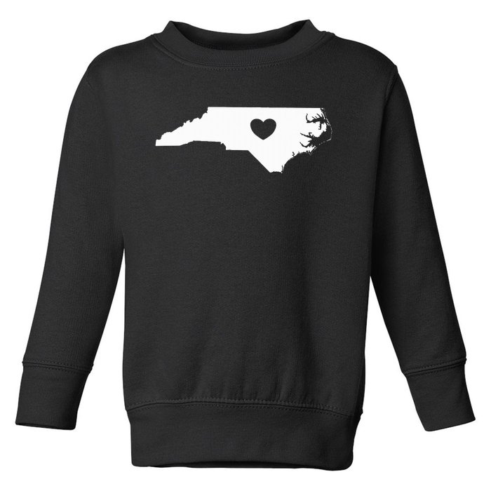 North Carolina Heart State Silhouette Toddler Sweatshirt