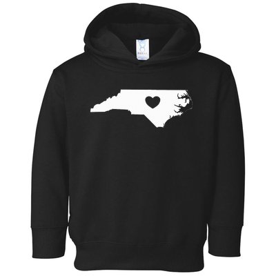 North Carolina Heart State Silhouette Toddler Hoodie