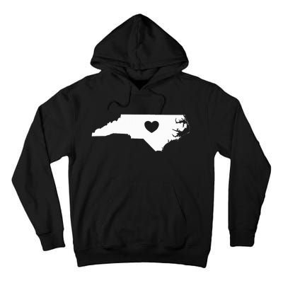 North Carolina Heart State Silhouette Tall Hoodie