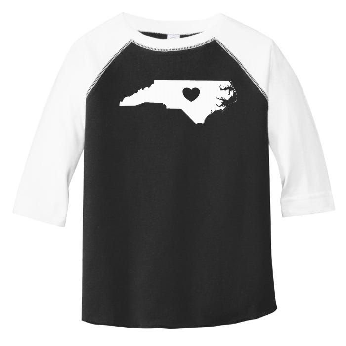 North Carolina Heart State Silhouette Toddler Fine Jersey T-Shirt