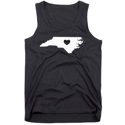 North Carolina Heart State Silhouette Tank Top