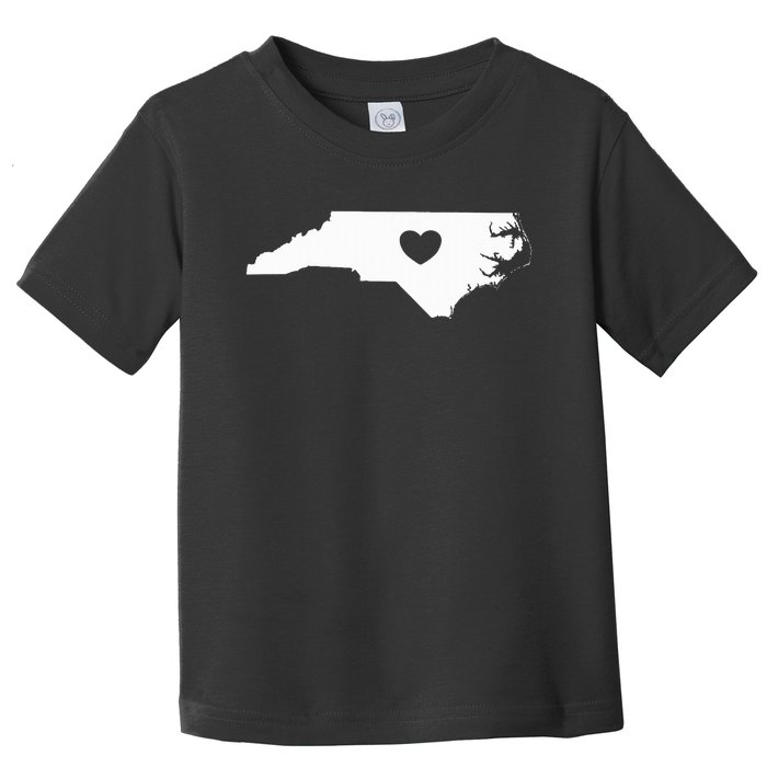 North Carolina Heart State Silhouette Toddler T-Shirt