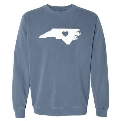 North Carolina Heart State Silhouette Garment-Dyed Sweatshirt