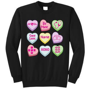 Nurse Conversation Hearts Valentines Day Sweatshirt