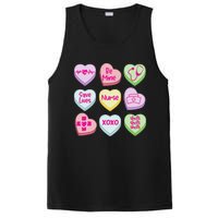 Nurse Conversation Hearts Valentines Day PosiCharge Competitor Tank