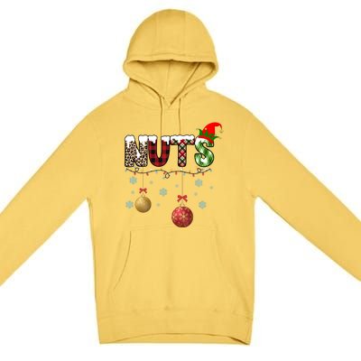 Nuts Christmas Holiday Festive Elf Premium Pullover Hoodie