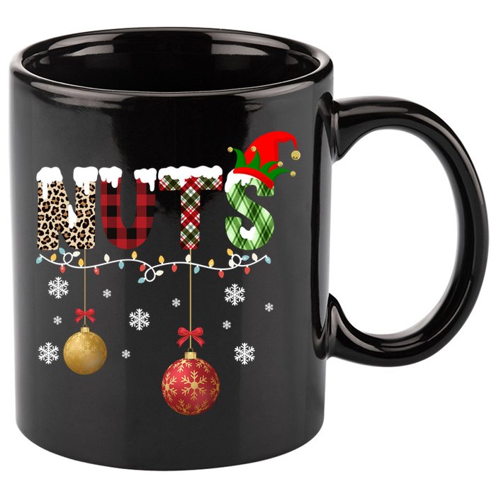 Nuts Christmas Holiday Festive Elf 11oz C Handle Ceramic Mug