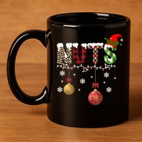 Nuts Christmas Holiday Festive Elf 11oz C Handle Ceramic Mug