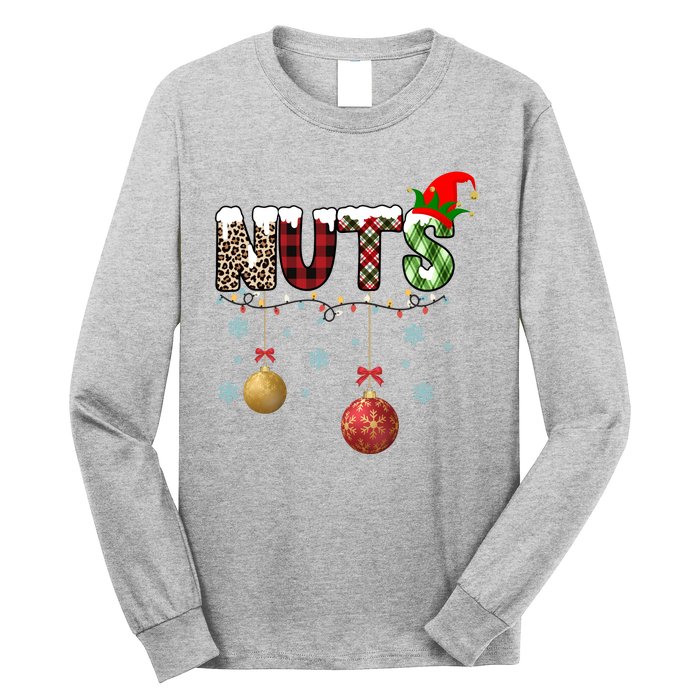 Nuts Christmas Holiday Festive Elf Long Sleeve Shirt