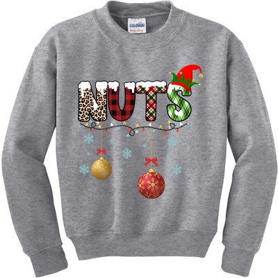Nuts Christmas Holiday Festive Elf Kids Sweatshirt
