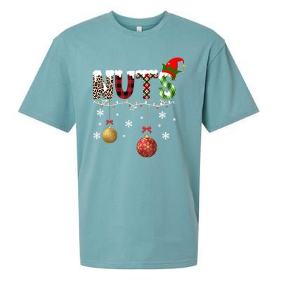 Nuts Christmas Holiday Festive Elf Sueded Cloud Jersey T-Shirt