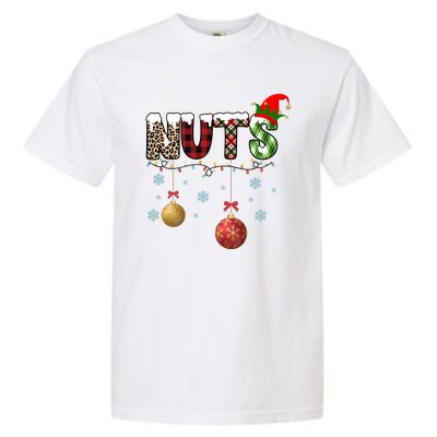 Nuts Christmas Holiday Festive Elf Garment-Dyed Heavyweight T-Shirt