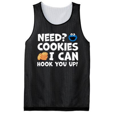 Need Cookies I Can Hook You Up Funny Baker Pastry Baking Mesh Reversible Basketball Jersey Tank