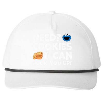 Need Cookies I Can Hook You Up Funny Baker Pastry Baking Snapback Five-Panel Rope Hat