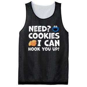 Need Cookies I Can Hook You Up Funny Baker Pastry Baking Mesh Reversible Basketball Jersey Tank