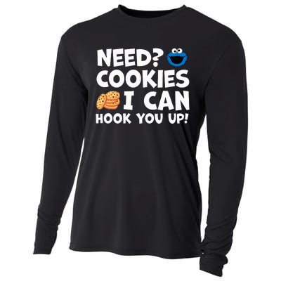 Need Cookies I Can Hook You Up Funny Baker Pastry Baking Cooling Performance Long Sleeve Crew