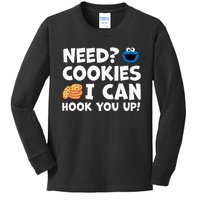 Need Cookies I Can Hook You Up Funny Baker Pastry Baking Kids Long Sleeve Shirt