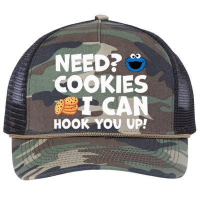 Need Cookies I Can Hook You Up Funny Baker Pastry Baking Retro Rope Trucker Hat Cap