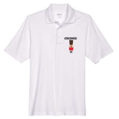 Nutcracker Crushed It Christmas Men's Origin Performance Piqué Polo