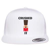Nutcracker Crushed It Christmas Flat Bill Trucker Hat