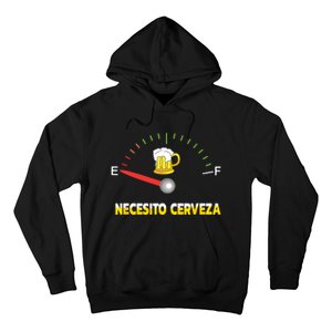 Necesito Cerveza I Need Beer In Spanish Design Hoodie