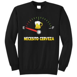 Necesito Cerveza I Need Beer In Spanish Design Sweatshirt