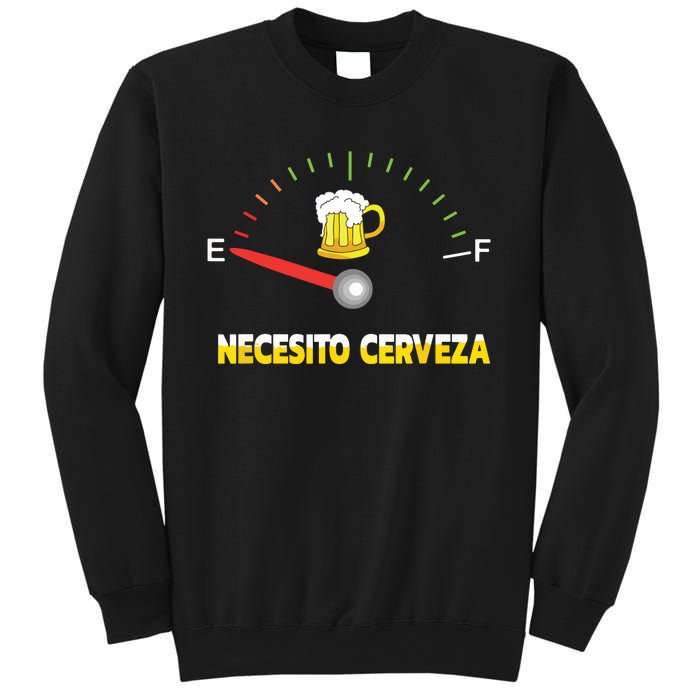 Necesito Cerveza I Need Beer In Spanish Design Sweatshirt