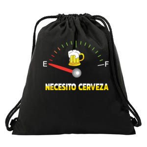 Necesito Cerveza I Need Beer In Spanish Design Drawstring Bag