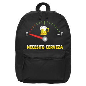 Necesito Cerveza I Need Beer In Spanish Design 16 in Basic Backpack