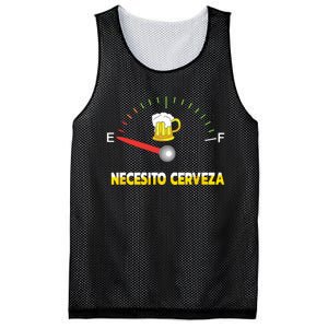 Necesito Cerveza I Need Beer In Spanish Design Mesh Reversible Basketball Jersey Tank