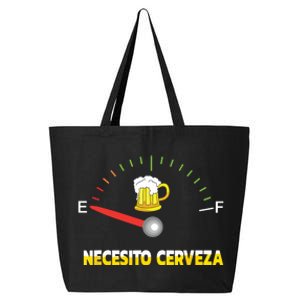 Necesito Cerveza I Need Beer In Spanish Design 25L Jumbo Tote