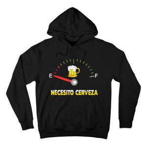 Necesito Cerveza I Need Beer In Spanish Design Tall Hoodie