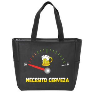 Necesito Cerveza I Need Beer In Spanish Design Zip Tote Bag