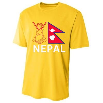 Nepal Cricket Jersey 2024 Cricket Flag Of Nepal Performance Sprint T-Shirt