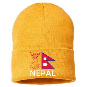 Nepal Cricket Jersey 2024 Cricket Flag Of Nepal Sustainable Knit Beanie