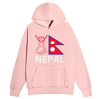 Nepal Cricket Jersey 2024 Cricket Flag Of Nepal Urban Pullover Hoodie