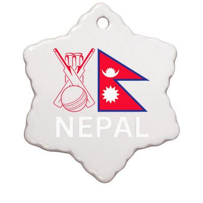 Nepal Cricket Jersey 2024 Cricket Flag Of Nepal Ceramic Star Ornament