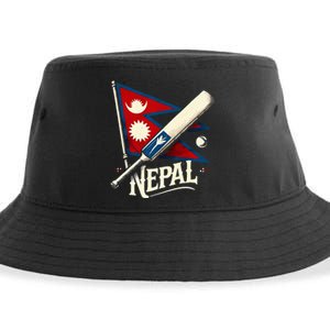 Nepal Cricket Jersey 2024 Cricket Flag Of Nepal Sustainable Bucket Hat