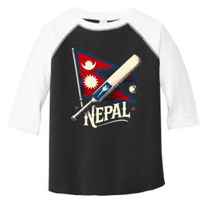 Nepal Cricket Jersey 2024 Cricket Flag Of Nepal Toddler Fine Jersey T-Shirt