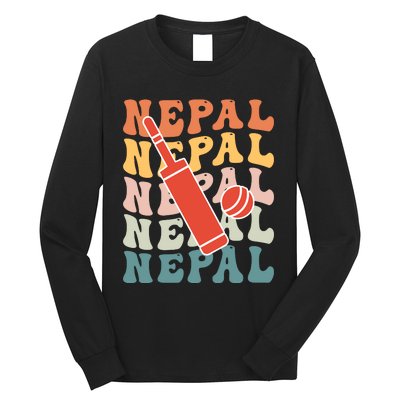 Nepal Cricket Jersey Long Sleeve Shirt