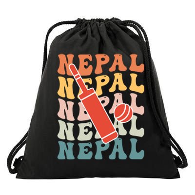 Nepal Cricket Jersey Drawstring Bag