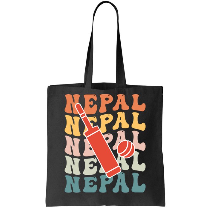 Nepal Cricket Jersey Tote Bag