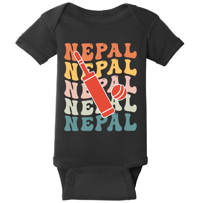 Nepal Cricket Jersey Baby Bodysuit