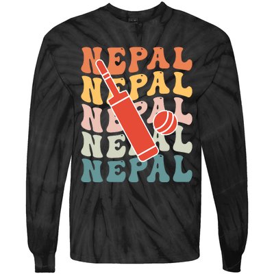 Nepal Cricket Jersey Tie-Dye Long Sleeve Shirt