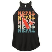 Nepal Cricket Jersey Women’s Perfect Tri Rocker Tank