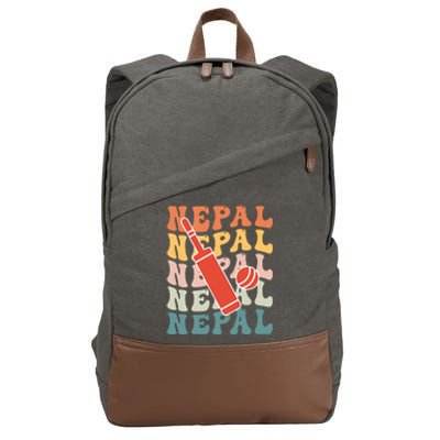 Nepal Cricket Jersey Cotton Canvas Backpack