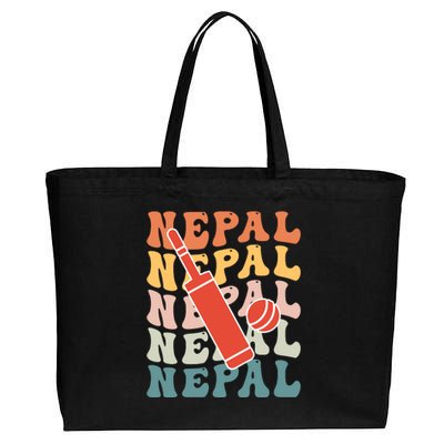 Nepal Cricket Jersey Cotton Canvas Jumbo Tote