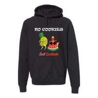 No Cookies Just Cocktails Summer Christmas In July Premium Hoodie